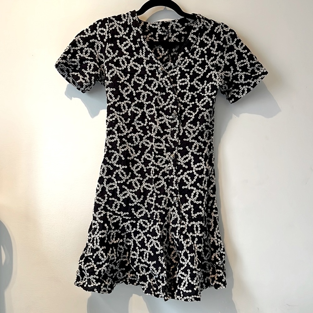 Chanel embroidered dress with flowers